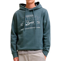 J&J sudadera hombre JJELOGO SWEAT HOOD 2 COL AW26 SN vista frontal
