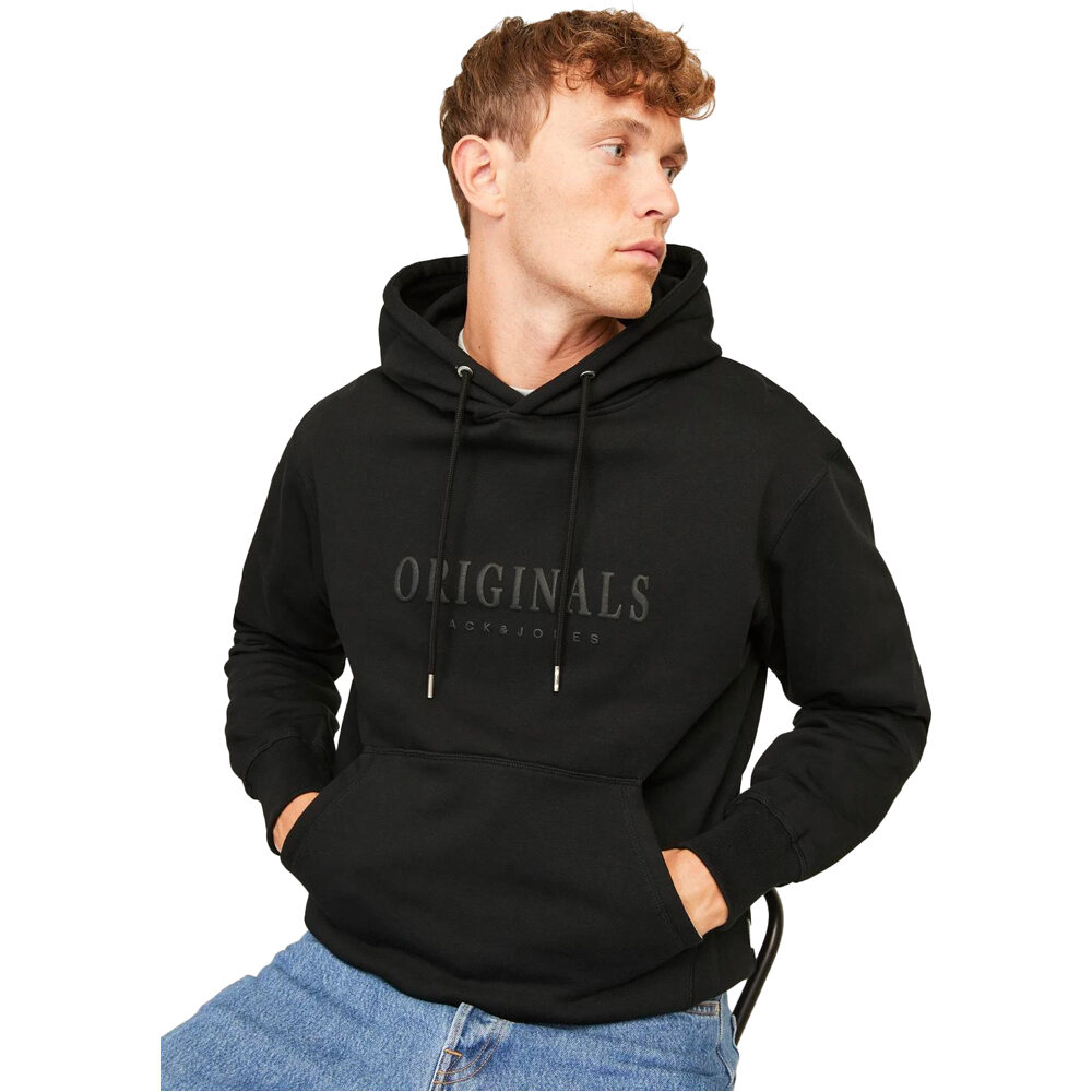 J&J sudadera hombre JORFREDERIKSBERG SWEAT HOOD SN vista detalle