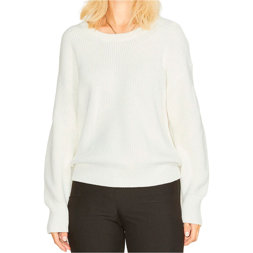 J&J sudadera mujer JXMILA TWIST CREW NECK KNIT vista frontal