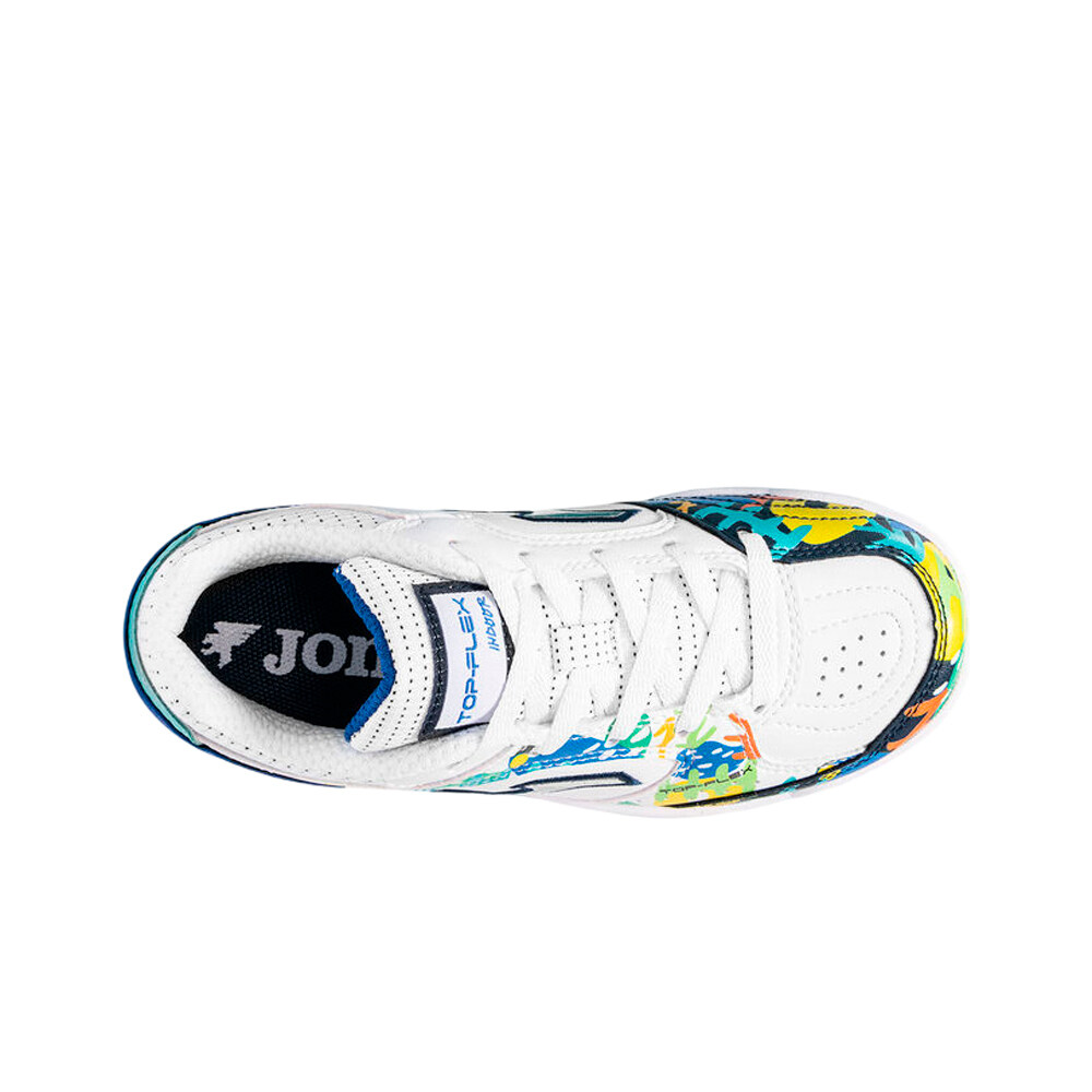 Joma botas fútbol sala niño TOP FLEX JR 2602 IN BL vista superior