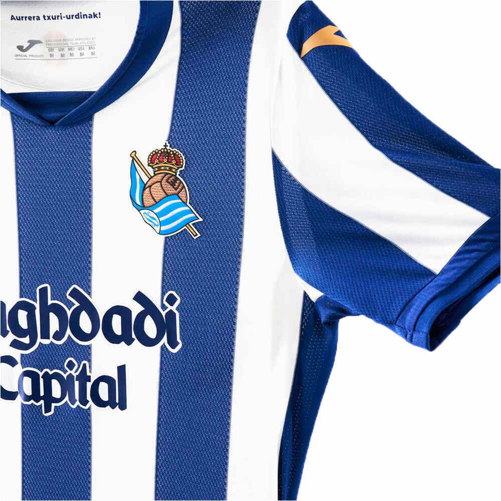 Joma camiseta de fútbol oficiales niño R.SOCIEDAD 27 H JSY Y 03