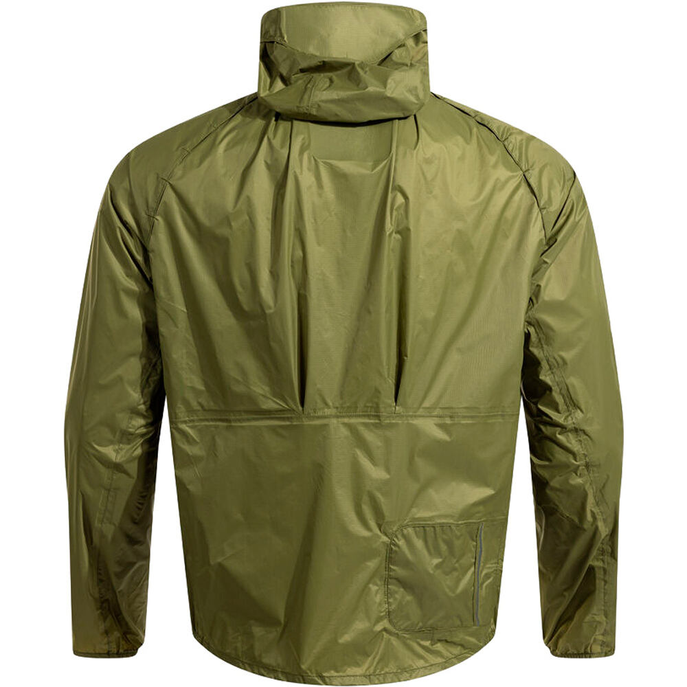 Joma CHAQUETA RUNNING HOMBRE CHUBASQUERO R-TRAIL NATURE VERDE vista trasera