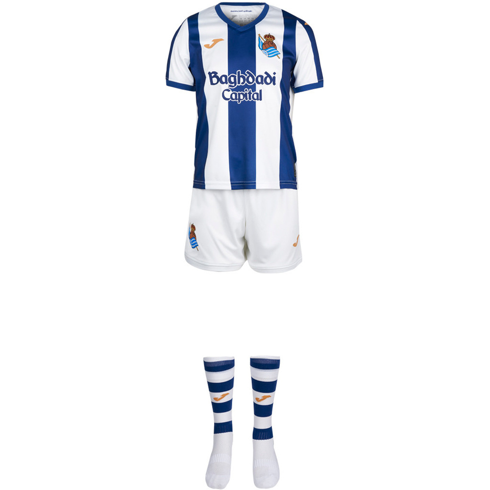 Joma equipación fútbol niño R.SOCIEDAD 27 H MINI vista frontal