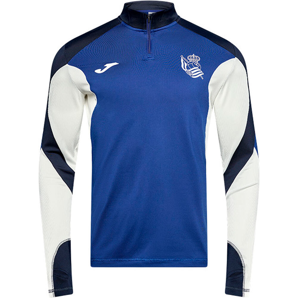 Joma sudadera entrenamiento fútbol R.SOCIEDAD 27 SUD ENTRENO vista frontal