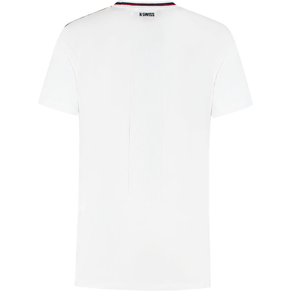 K-Swiss camiseta tenis manga corta hombre CAMISETA KS AP HYPERCOURT MESH CREW 5 vista trasera