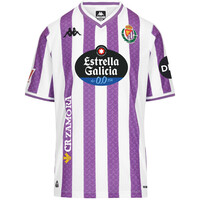 Kappa camiseta de fútbol oficiales niño VALLADOLID 26 HOME JR vista frontal