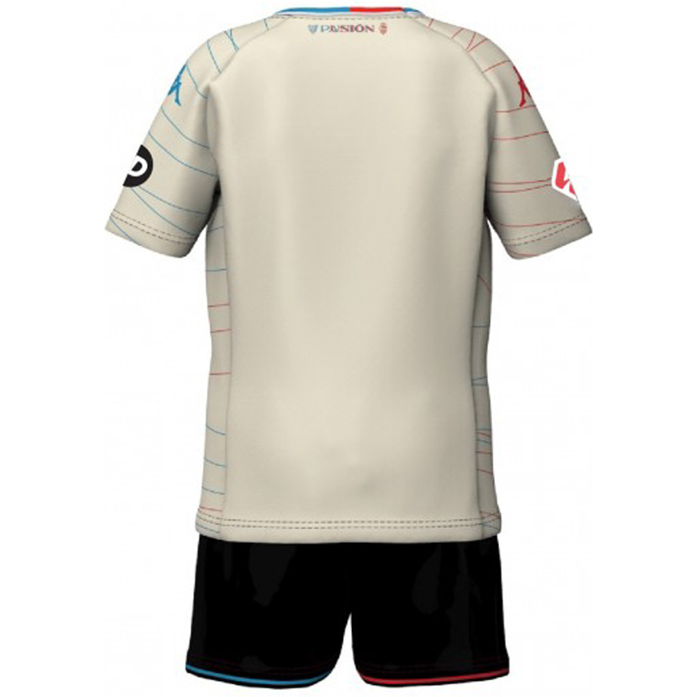 Kappa equipación fútbol niño VALLADOLID 25 KIT AWAY vista trasera
