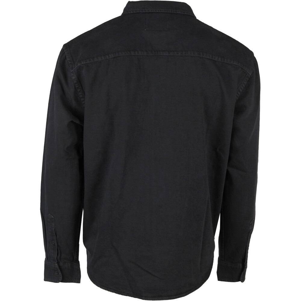 Katxi Klothing camisa manga larga hombre JAKA NOIR vista trasera