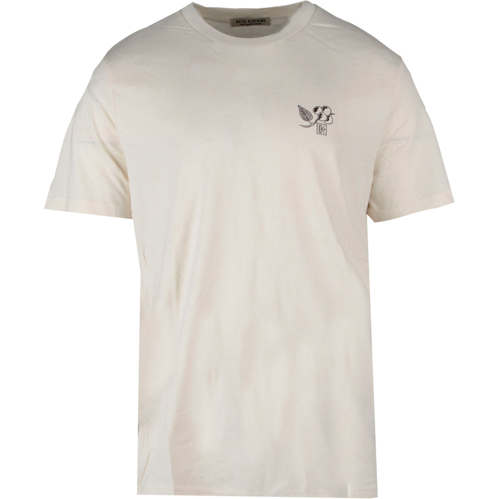 Katxi Klothing camiseta manga corta hombre BASA ARANA NATURAL vista frontal