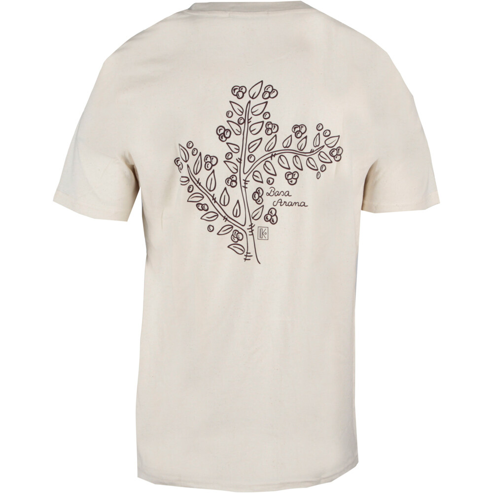 Katxi Klothing camiseta manga corta hombre BASA ARANA NATURAL vista trasera