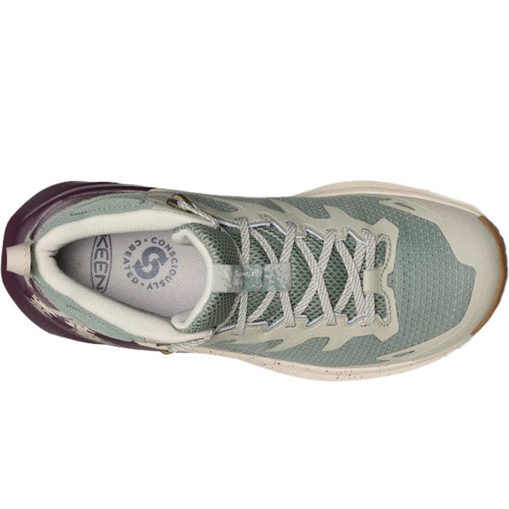 Keen bota trekking mujer TARGHEE APEX MID WP W vista superior
