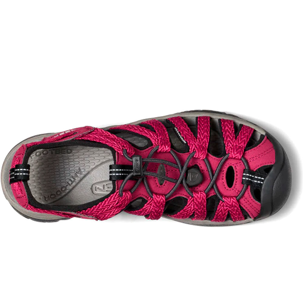 Keen sandalias trekking mujer WHISPER W vista superior