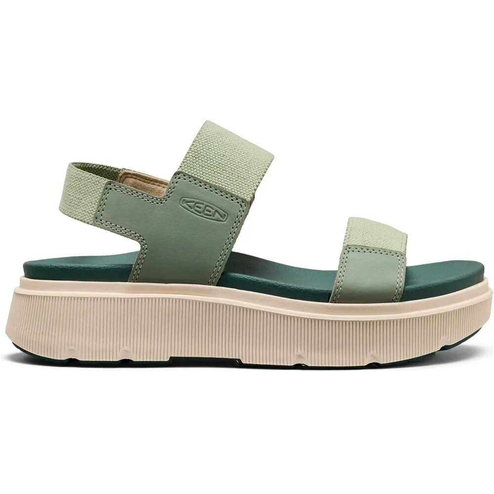 Keen zueco mujer ELLE MILA BACKSTRAP lateral exterior