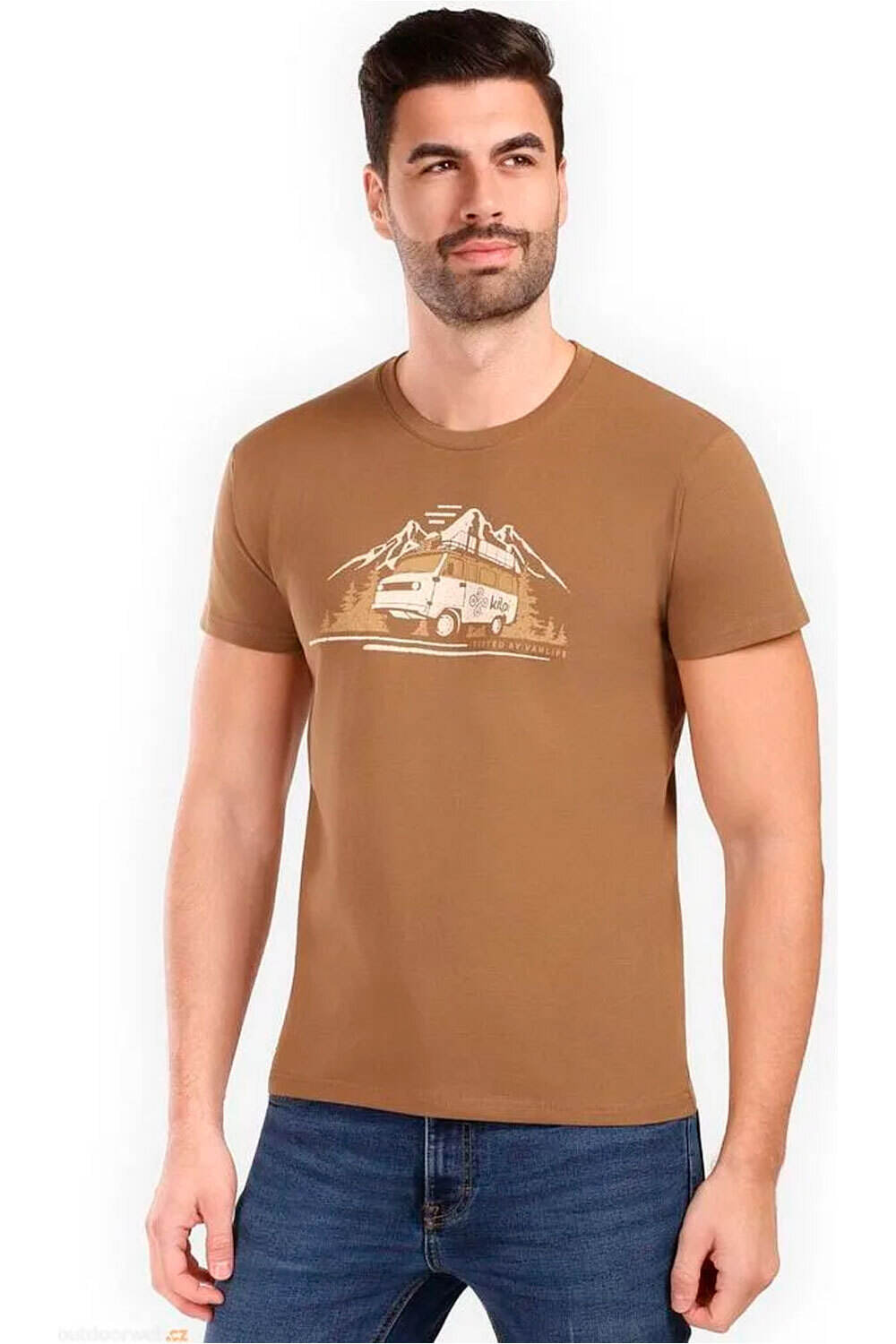 Kilpi camiseta montaña manga corta hombre SPACER-M vista frontal
