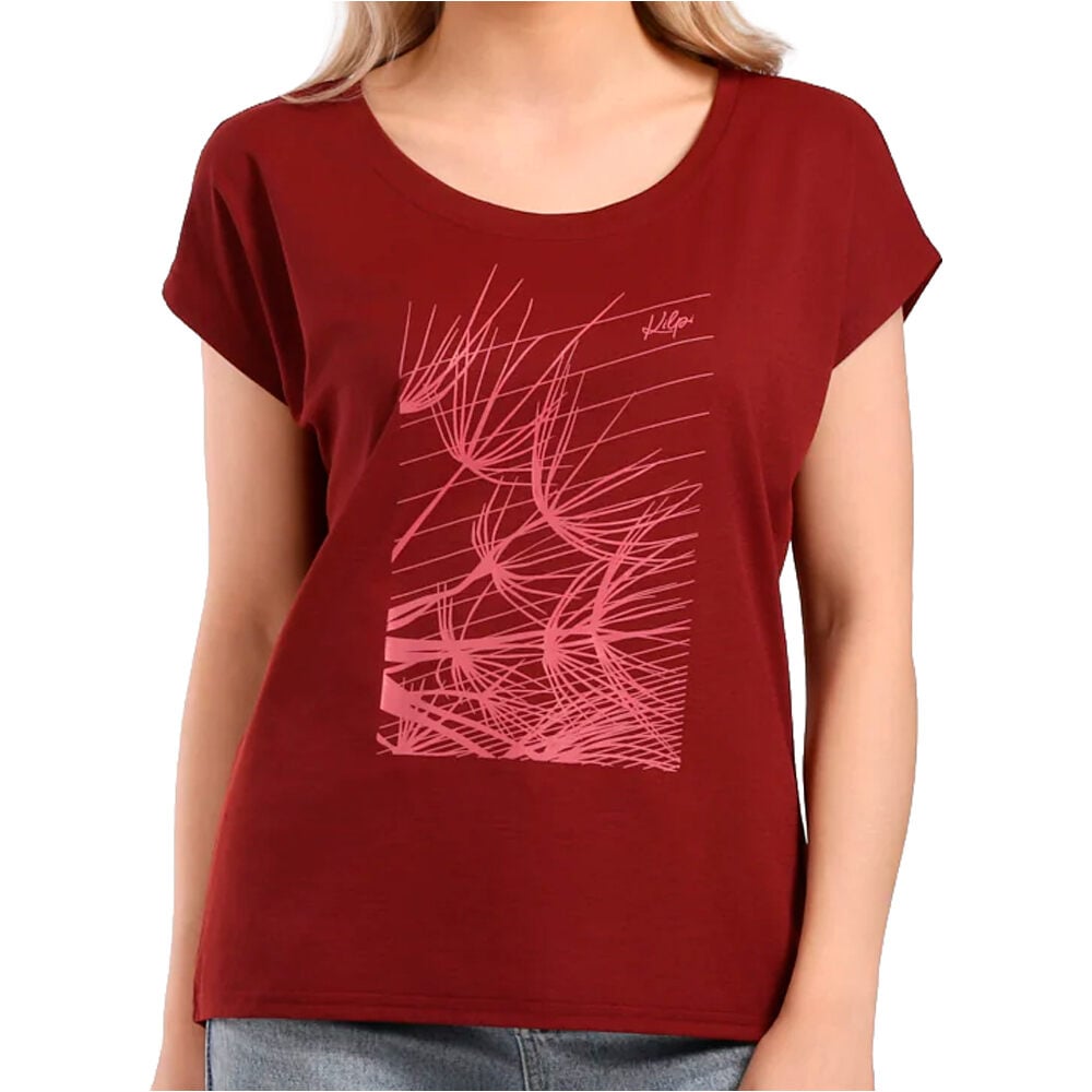 Kilpi camiseta montaña manga corta mujer ARONY-W vista frontal