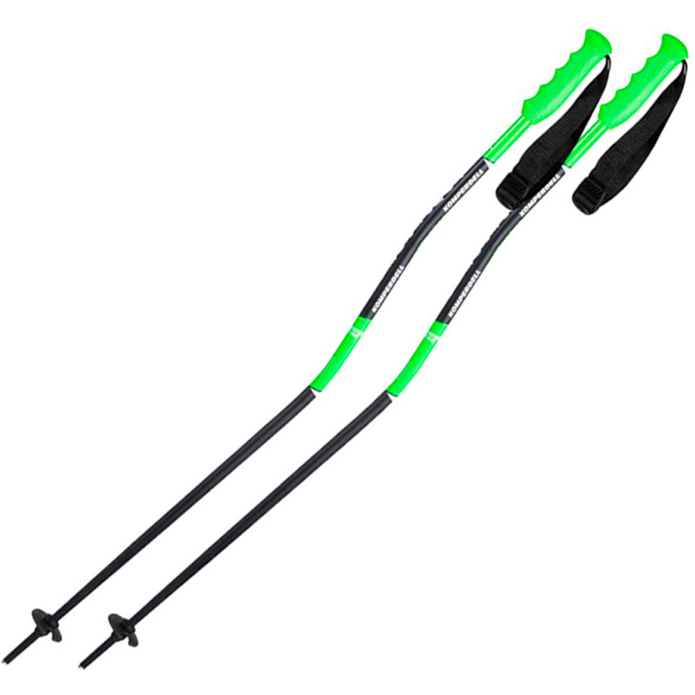 Komperdell bastones esquí infantil CHAMP GREEN - Junior Super G vista frontal