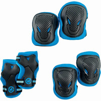 Krf set protección skate niño PROT. SET ESSENTIAL PROTEC+CASCO BLUE 01