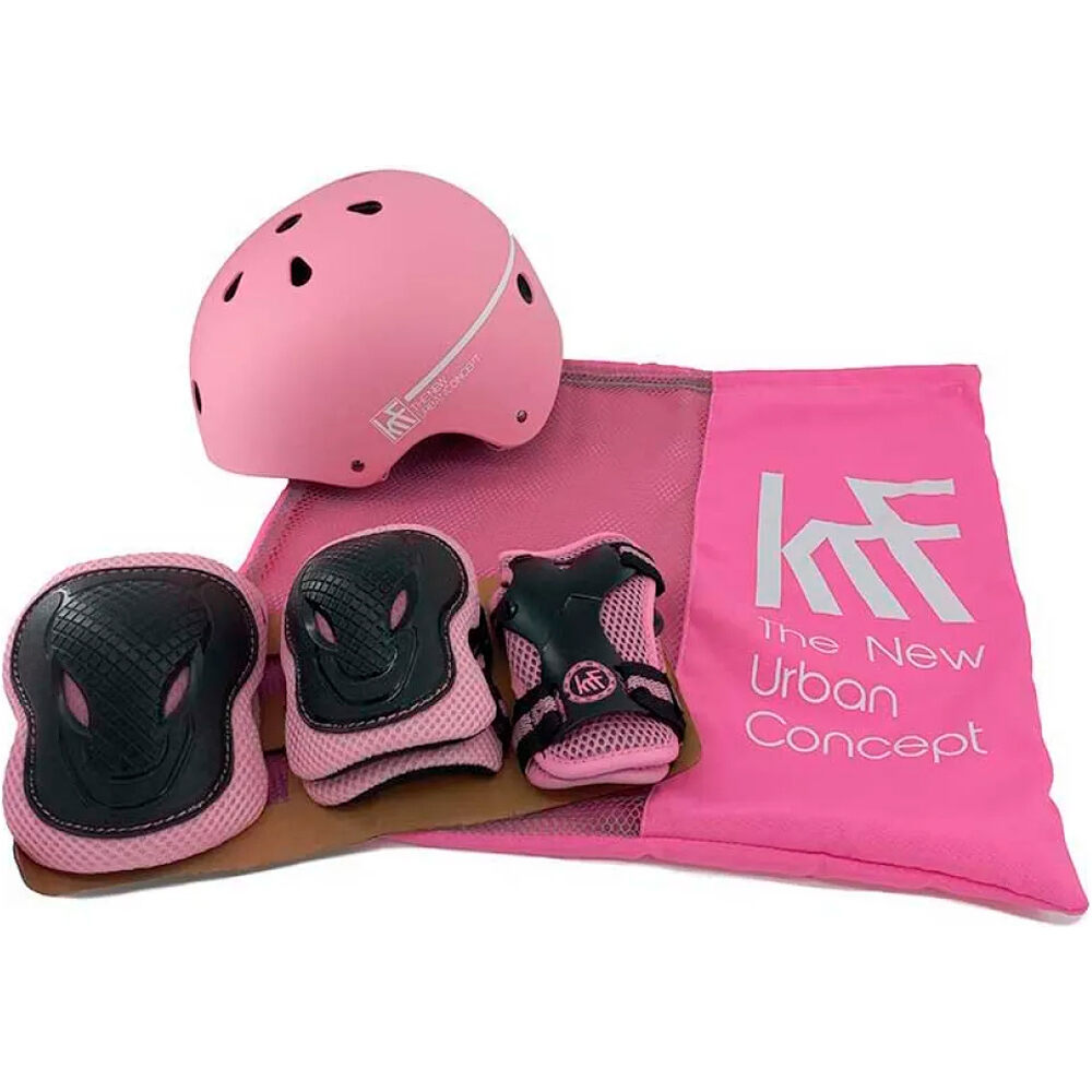 Krf set protección skate niño PROTECCIN SET ESSENTIAL PROTEC+CASCO vista frontal