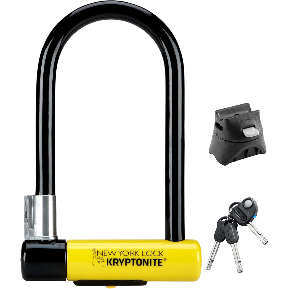 Kriptonics candado bicicleta Antirrobo U New York Standard vista frontal