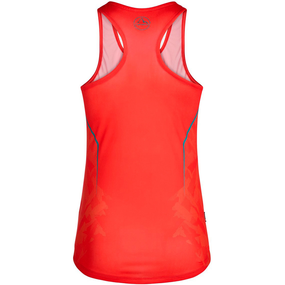 La Sportiva camiseta tirantes running Pacer Tank W vista trasera