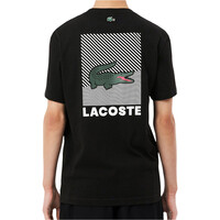 Lacoste camiseta manga corta hombre Tee graphic bak entry vista trasera