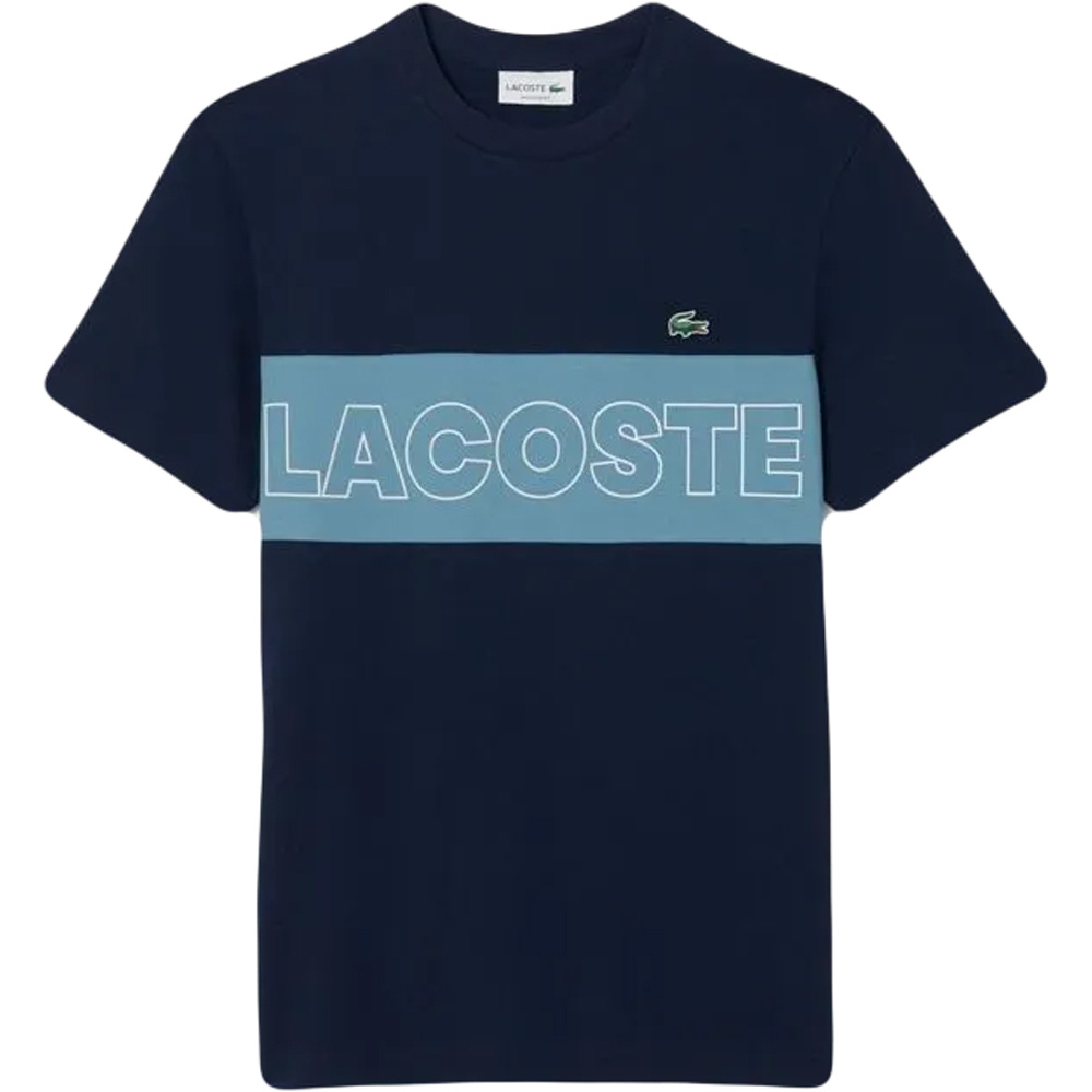 Lacoste camiseta manga corta hombre Tee-shirt big bloq vista frontal