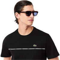 Lacoste camiseta manga corta hombre Tee-shirt tape vista detalle