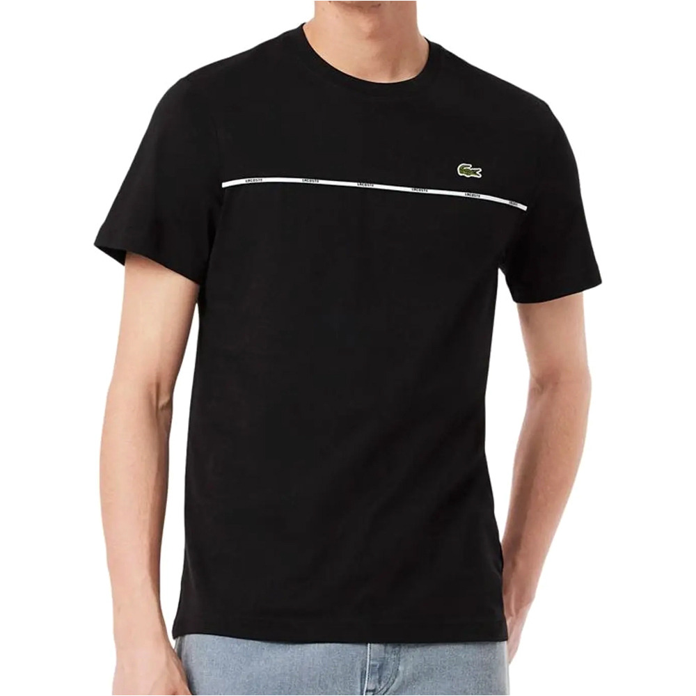 Lacoste camiseta manga corta hombre Tee-shirt tape vista frontal