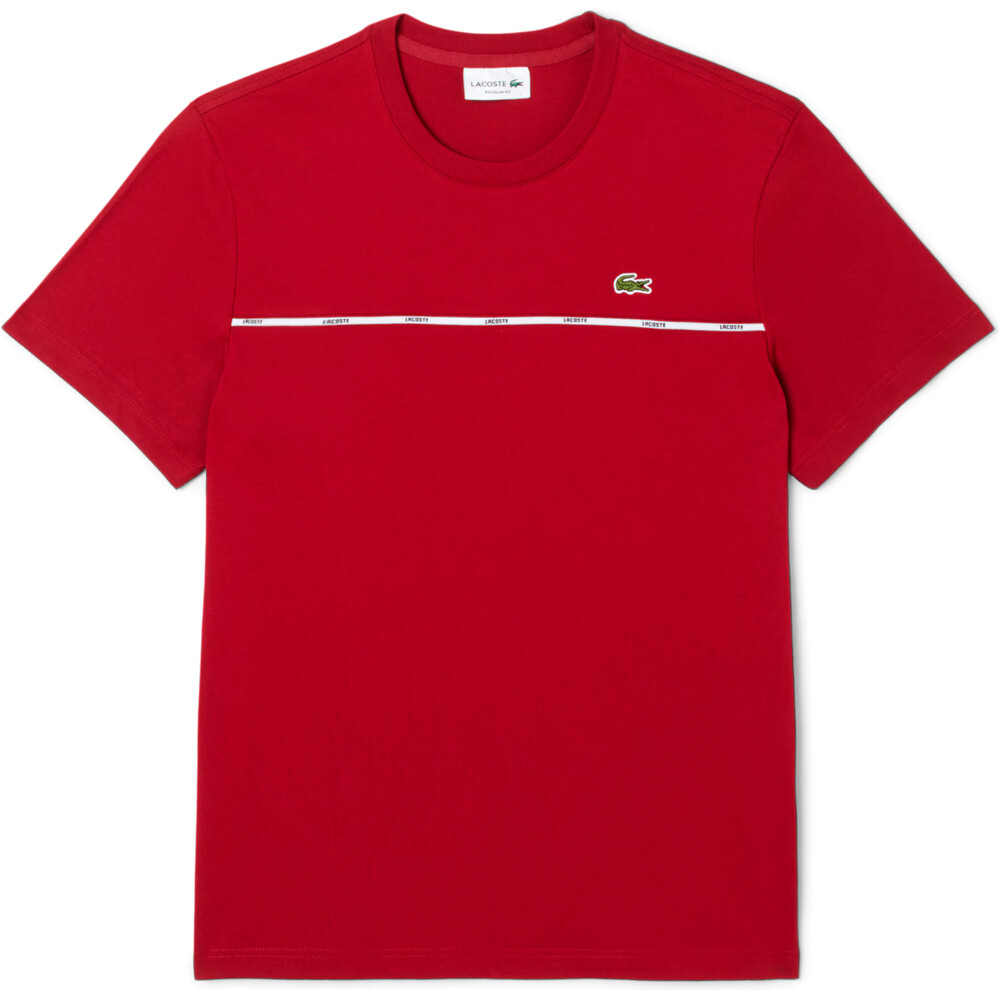 Lacoste camiseta manga corta hombre Tee-shirt tape vista frontal