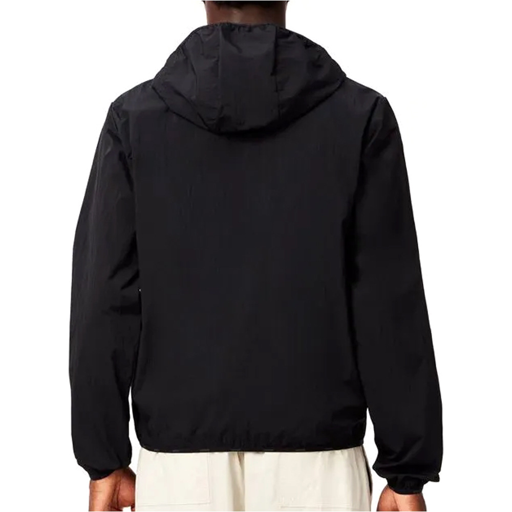 Lacoste chaquetas hombre jacket fine hood vista trasera