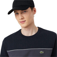 Lacoste sudadera hombre Sweat crew bloq core vista detalle