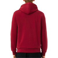 Lacoste sudadera hombre sweatshirt tape hoody vista trasera