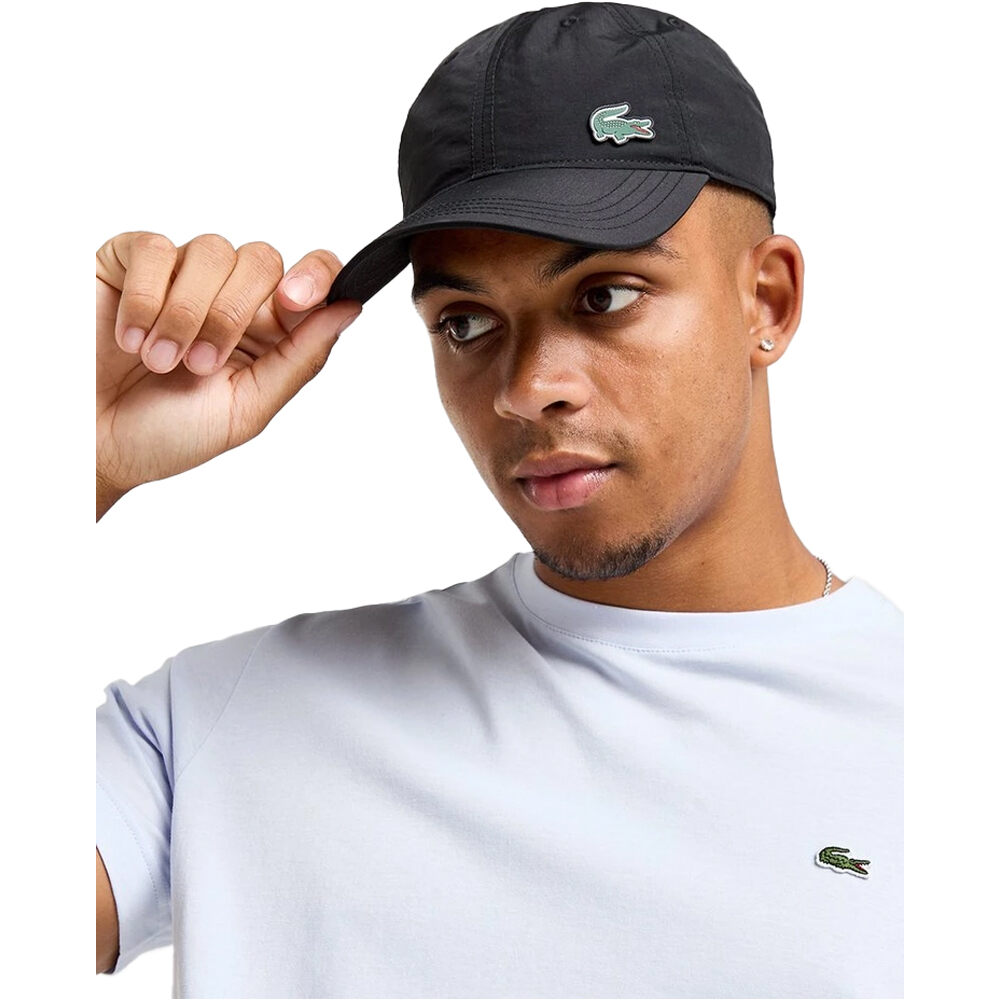 Lacoste visera lona BASIC CAP vista frontal