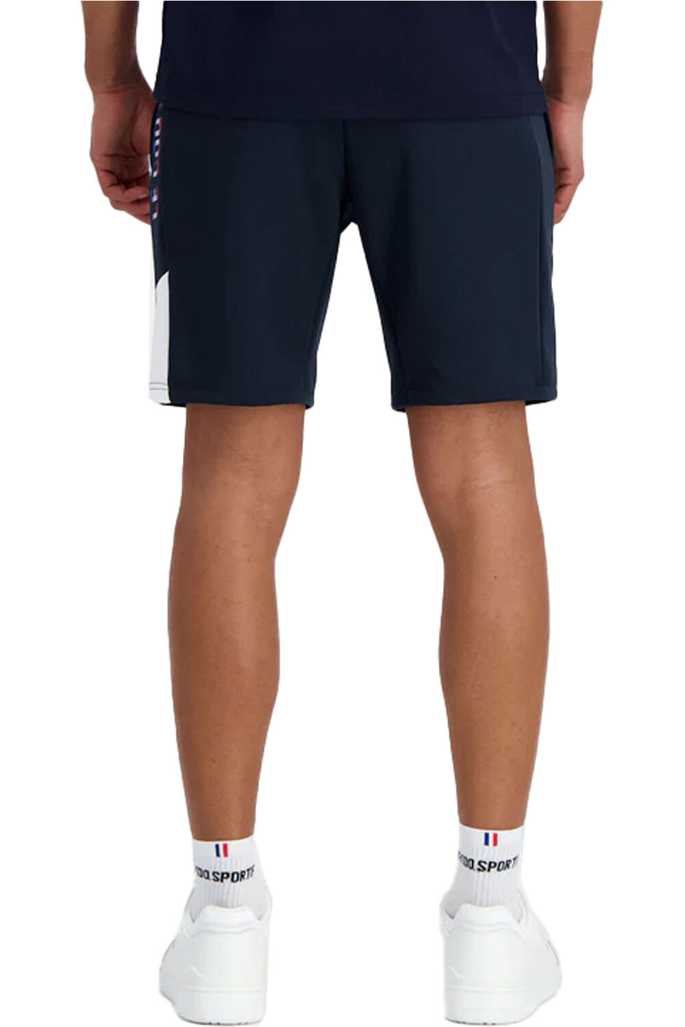 Le Coq Sportif bermudas hombre TRI Short Regular N1 M vista trasera