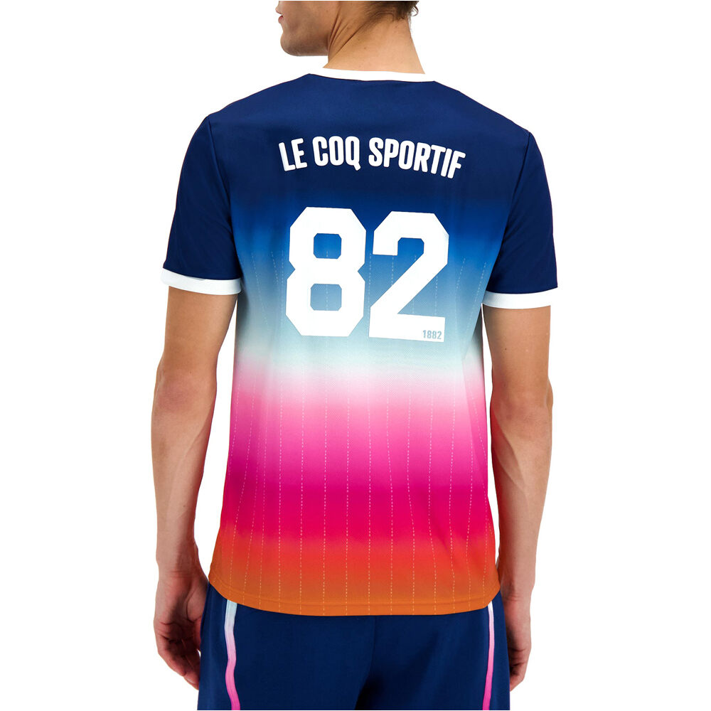 Le Coq Sportif camiseta manga corta hombre CONTEMPORAIN FOOT Maillot SS N2 M vista trasera