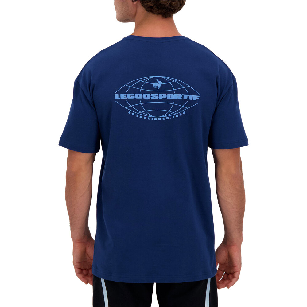 Le Coq Sportif camiseta manga corta hombre CONTEMPORAIN LF Tee SS N1 M vista trasera