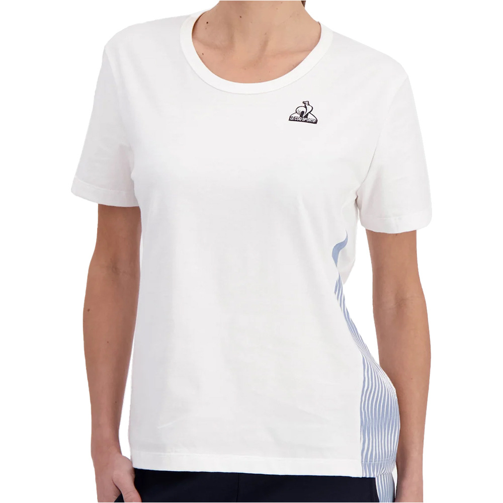 Le Coq Sportif camiseta manga corta mujer HERITAGE Tee SS N2 W vista frontal