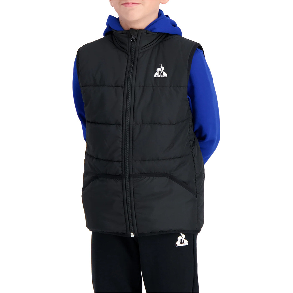 Le Coq Sportif chaleco niño ESS Doudoune SL Extra light N1 Enfant vista frontal