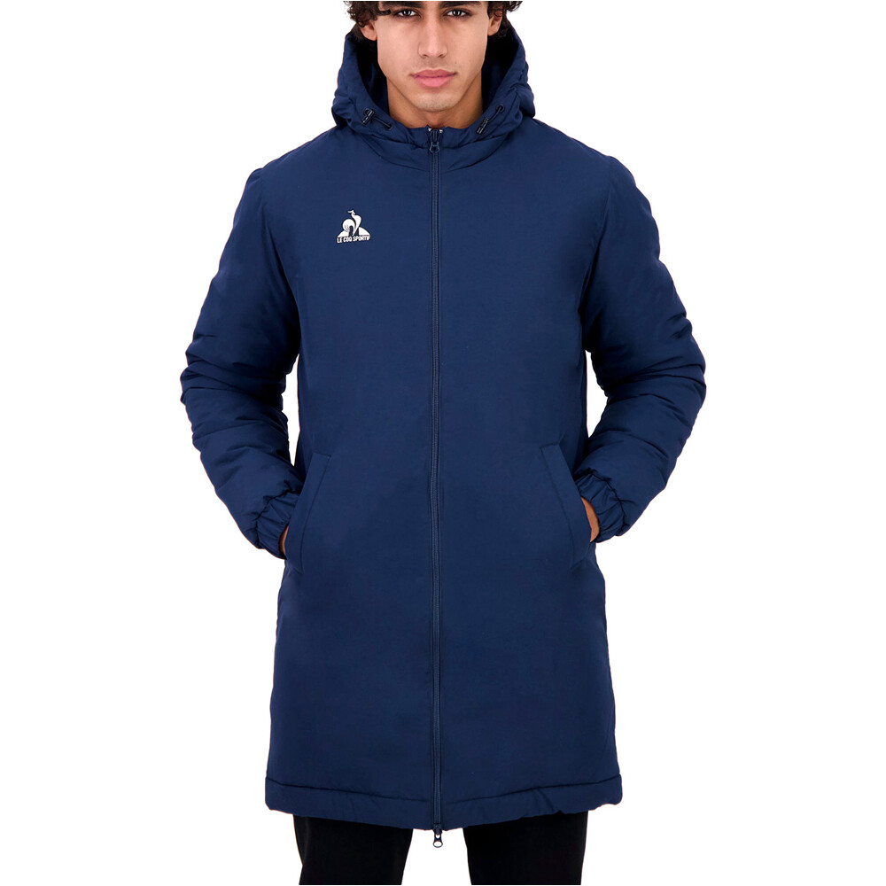 Le Coq Sportif chaquetas hombre TRAINING Parka de banc Club N1 M vista frontal