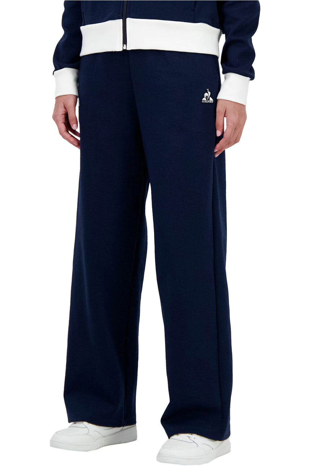 Le Coq Sportif pantalón mujer HERITAGE SP Pant LARGE N1 W vista frontal