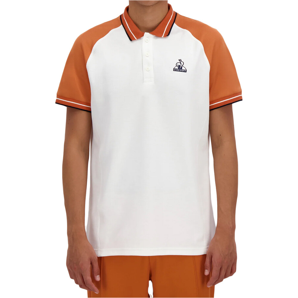 Le Coq Sportif polo manga corta hombre HERITAGE Polo SS N2 M vista frontal