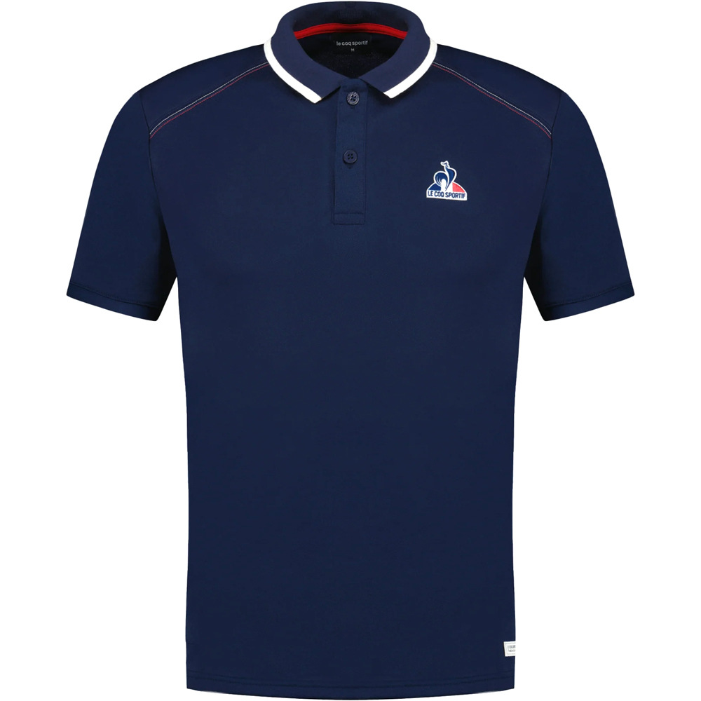 Le Coq Sportif polo manga corta hombre TRI LF Polo N1 M vista detalle
