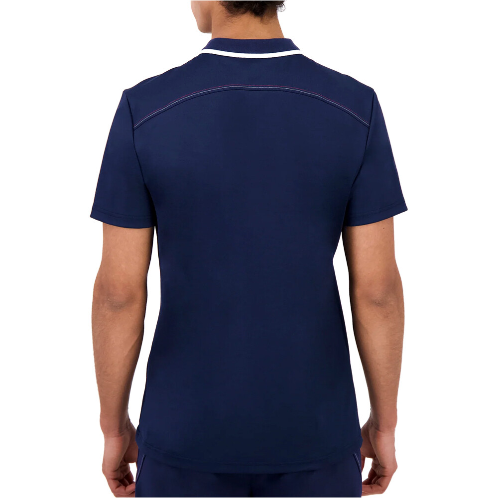 Le Coq Sportif polo manga corta hombre TRI LF Polo N1 M vista trasera