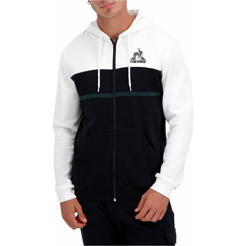 Le Coq Sportif sudadera hombre CONTEMPORAIN SP FZ Hoody N1 M vista frontal