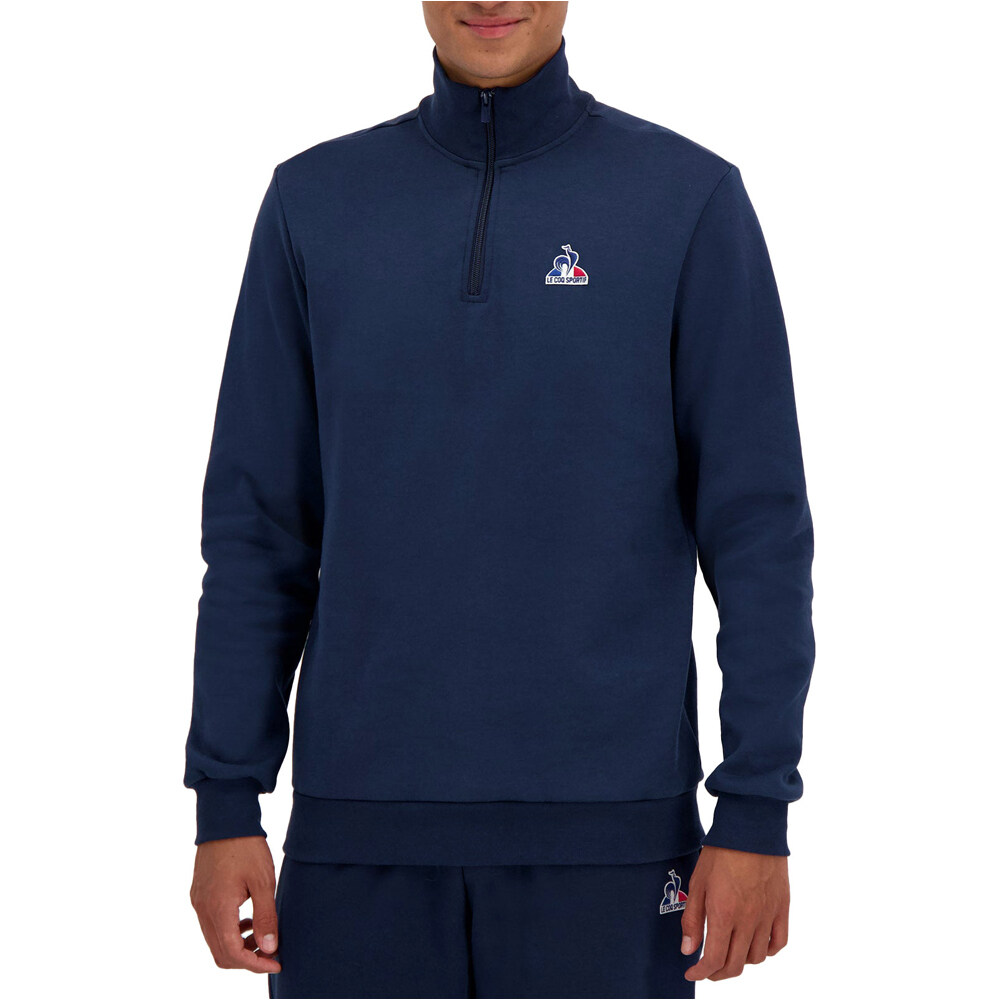 Le Coq Sportif sudadera hombre ESS Halfzip N1 M vista frontal