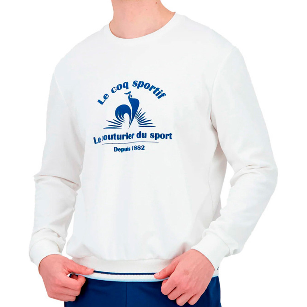 Le Coq Sportif sudadera hombre HERITAGE LF Crew Sweat N1 M vista frontal
