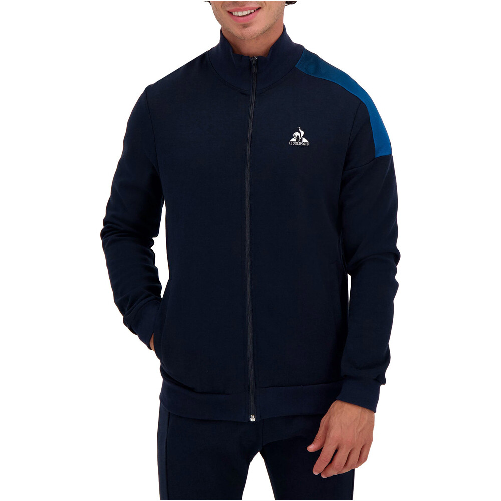 Le Coq Sportif sudadera hombre HERITAGE SP FZ Sweat N1 M vista frontal