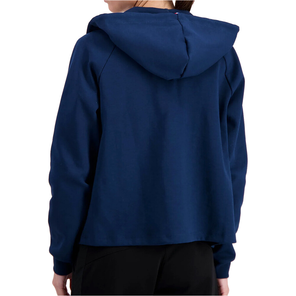 Le Coq Sportif sudadera mujer ESS FZ Hoody N1 W vista trasera