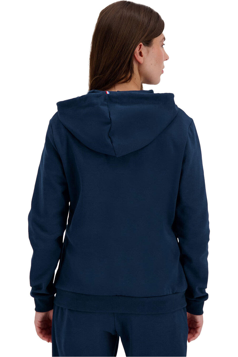 Le Coq Sportif sudadera mujer ESS FZ Hoody N1 W vista trasera