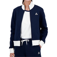 Le Coq Sportif sudadera mujer HERITAGE SP FZ Sweat N1 W vista frontal